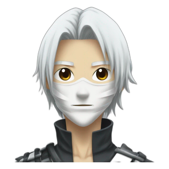 Ishigo de Bleach avec sans masque de hollow sticker