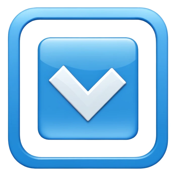 can u make roblox blue square checkmark and square should be tilted sticker