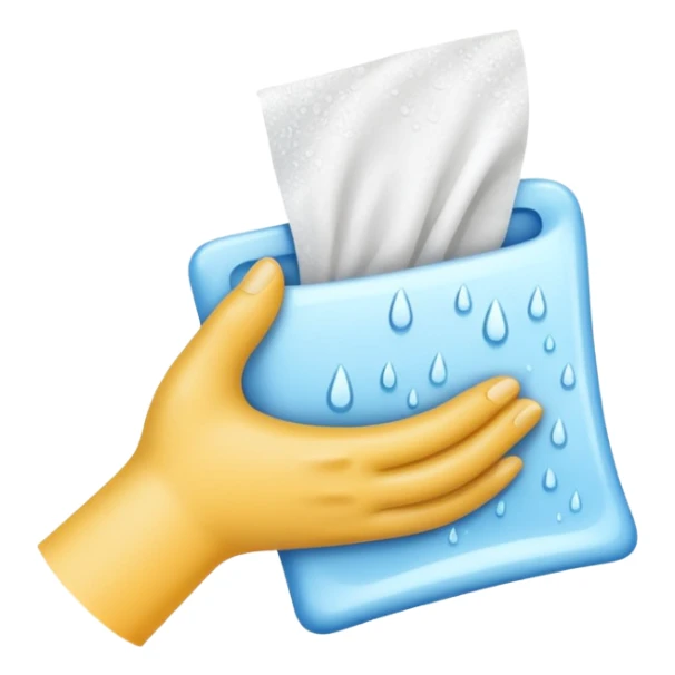 hand wipe cleaning sticker