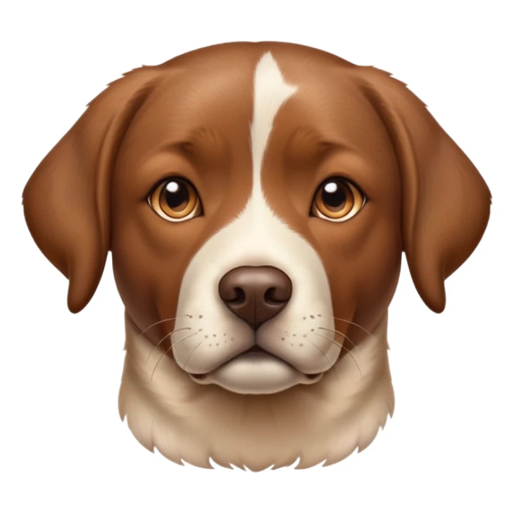 highly detailed brown Lab with calico spotting, anatomically correct, realistic shading and texture sticker