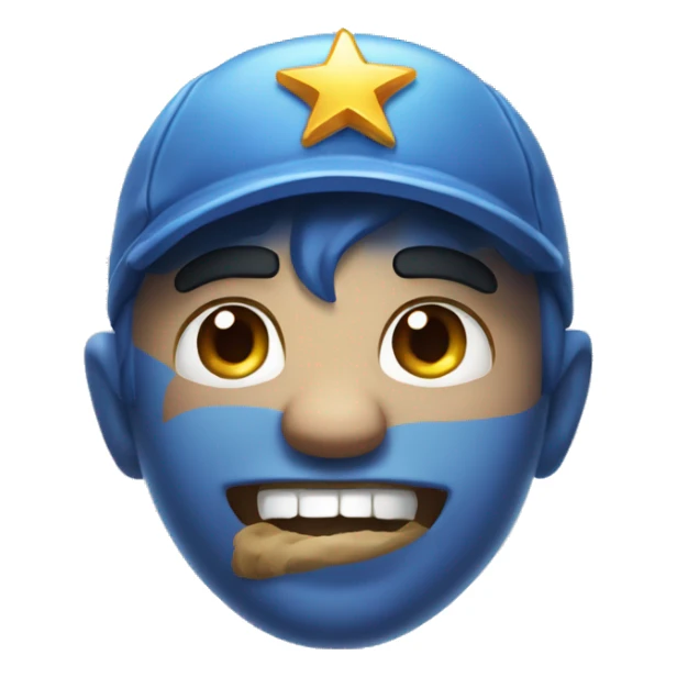 Blue star icon from king of tokyo. sticker