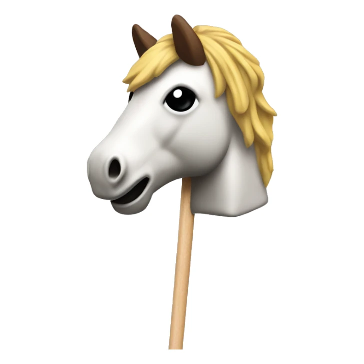 hobby horse toy head on the stick sticker