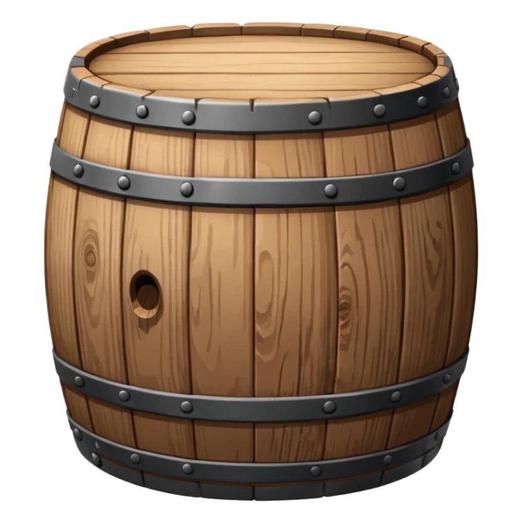 Barrel made of wood sticker