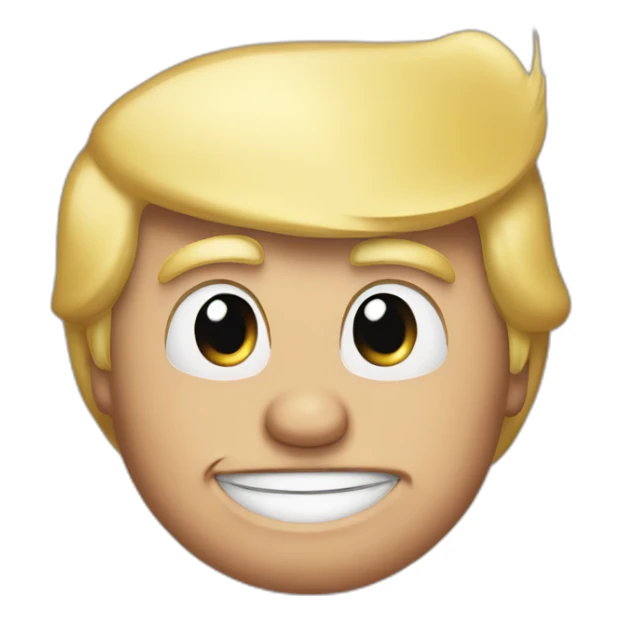 Donald Trump with mickey ears sticker