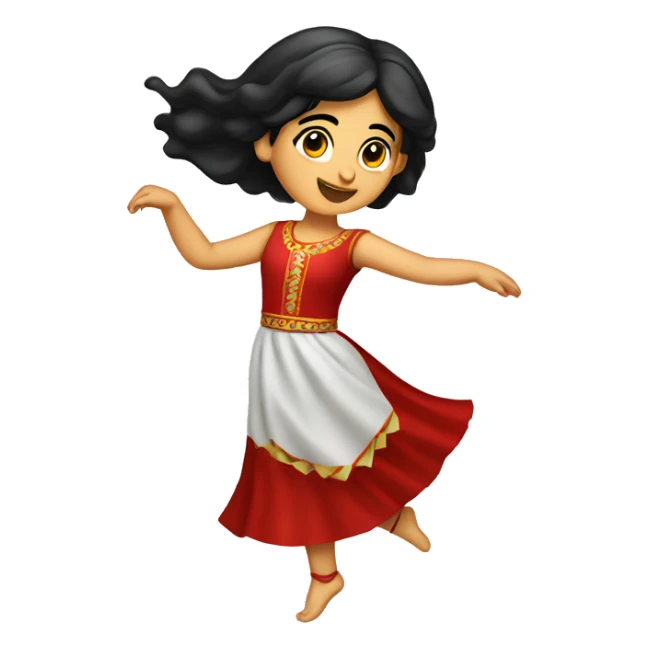 Armenian dancing girl sticker