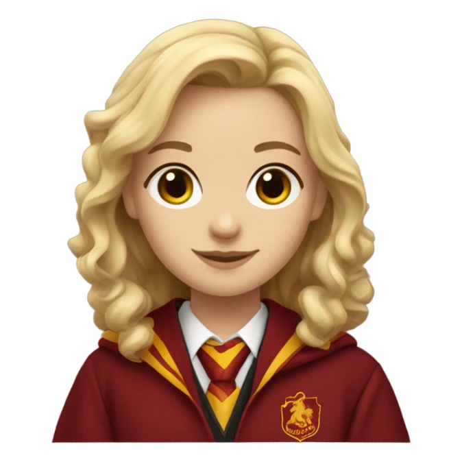 Blonde gryffindor girl Caucasian  sticker