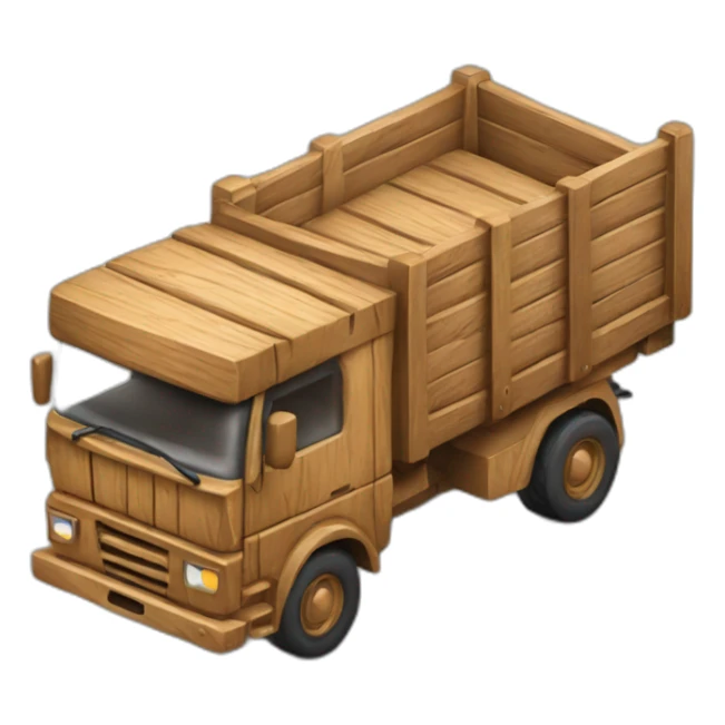 wood truck sticker