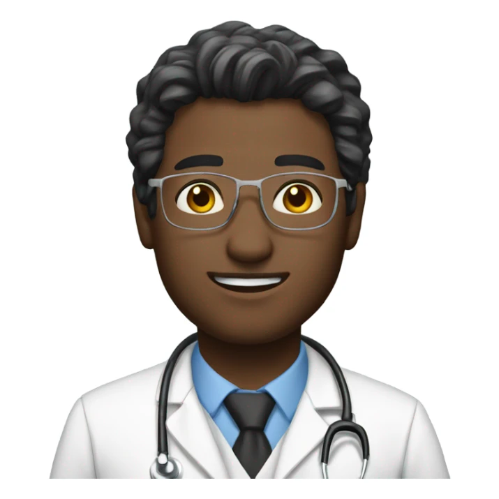 Admire a male white doctor  sticker