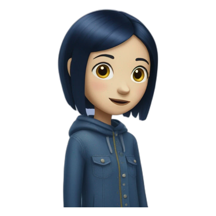 coraline girl sticker