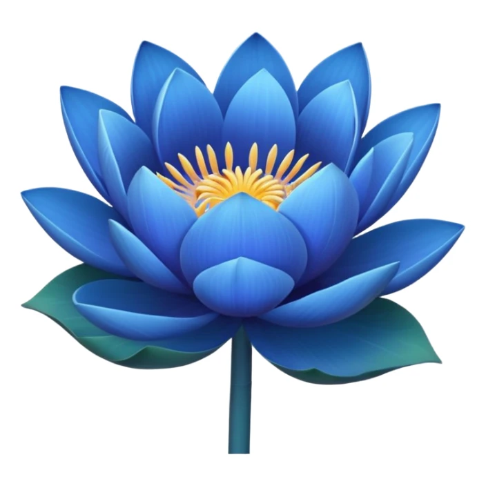 Bouquet of blue lotus sticker