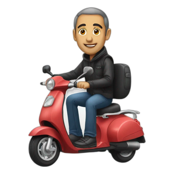 Zemmour sur un scooter sticker