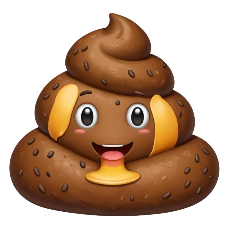 Big piece of poop sticker