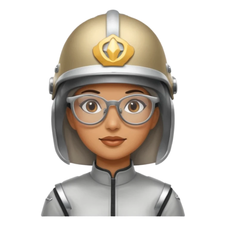 woman wearing helmet and glasses sticker