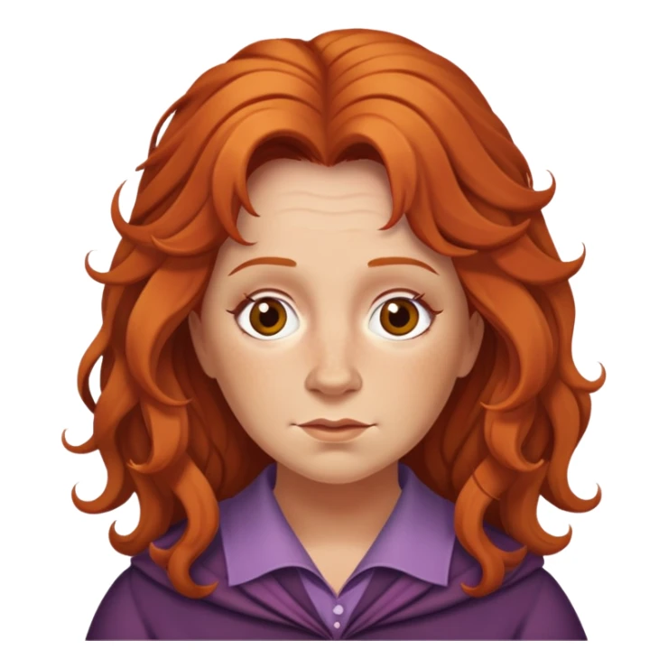 molly weasley, hair is a bit messy sticker