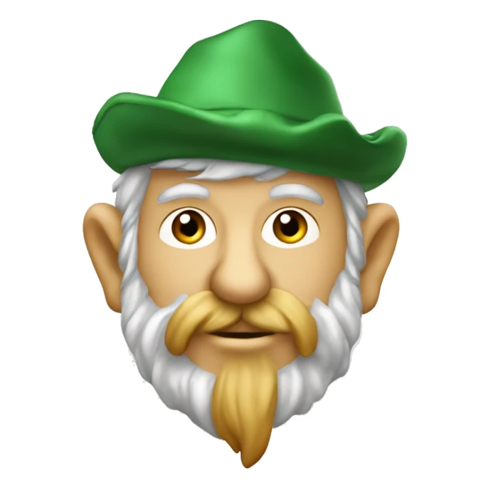 Gnomi bassi verdi vecchi con cappello e bastone  sticker