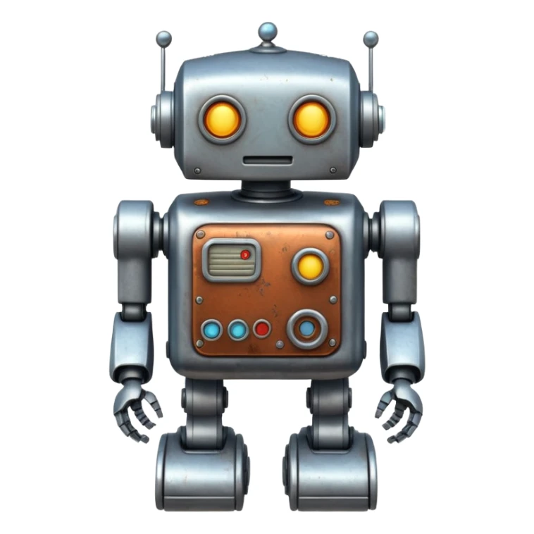 vintage Toy, robot, vintage collector. sticker
