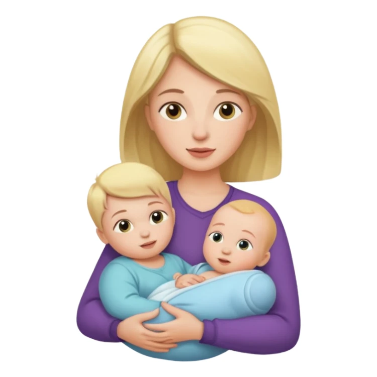 woman holding baby emoji sticker