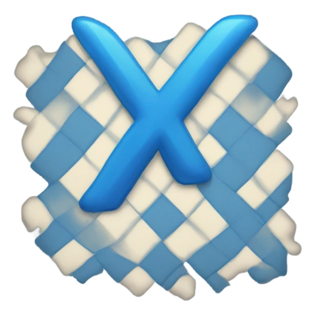  Small blue blue check emoji  sticker