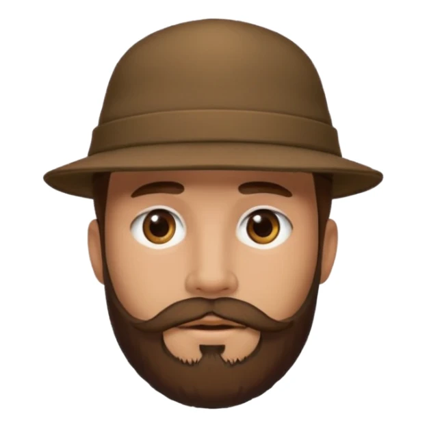 a man with hat and face piercing and bearded sticker