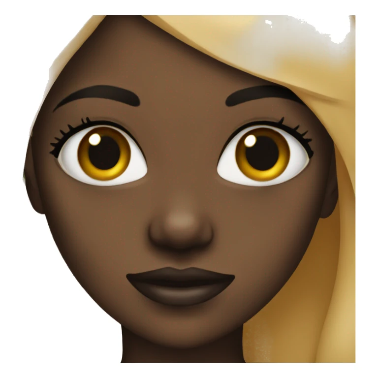 A black girl with a septum piercing  sticker