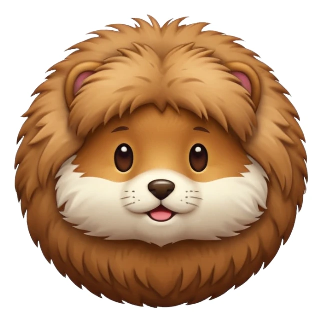 a ball of fur sticker