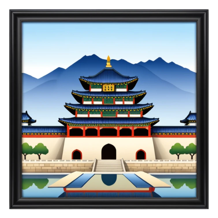 South Korea 
Gyeongbokgung Palace castle sticker