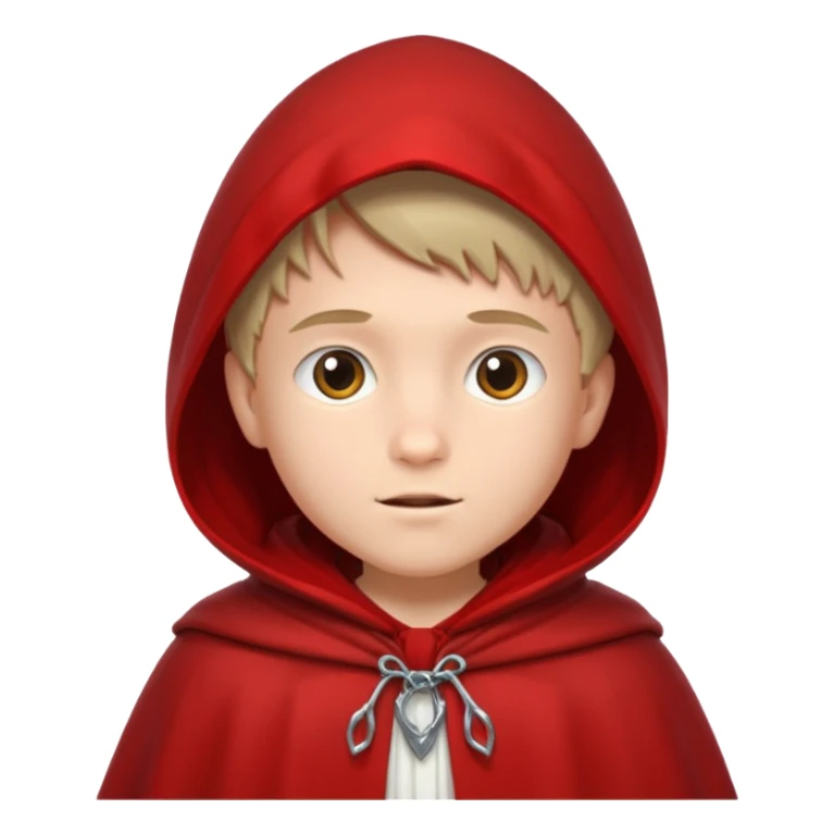 boy little red riding hood sticker