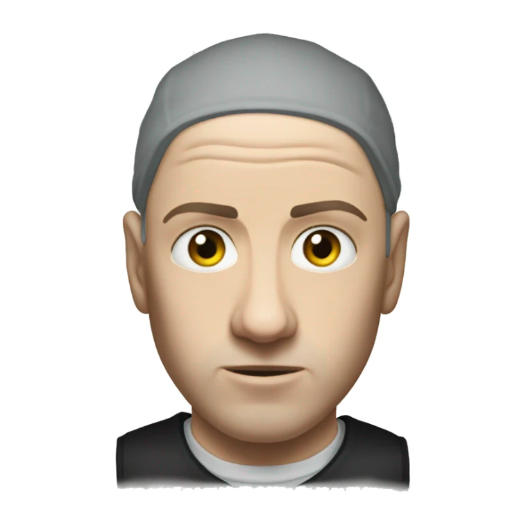 Has un sticker de eminem con su mitico gesto sticker