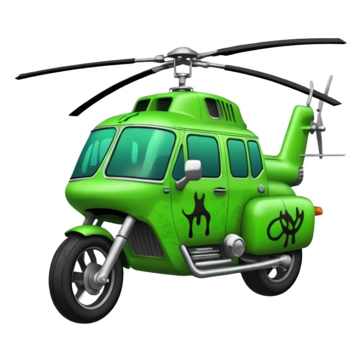 the word Chopper in green graffiti font sticker