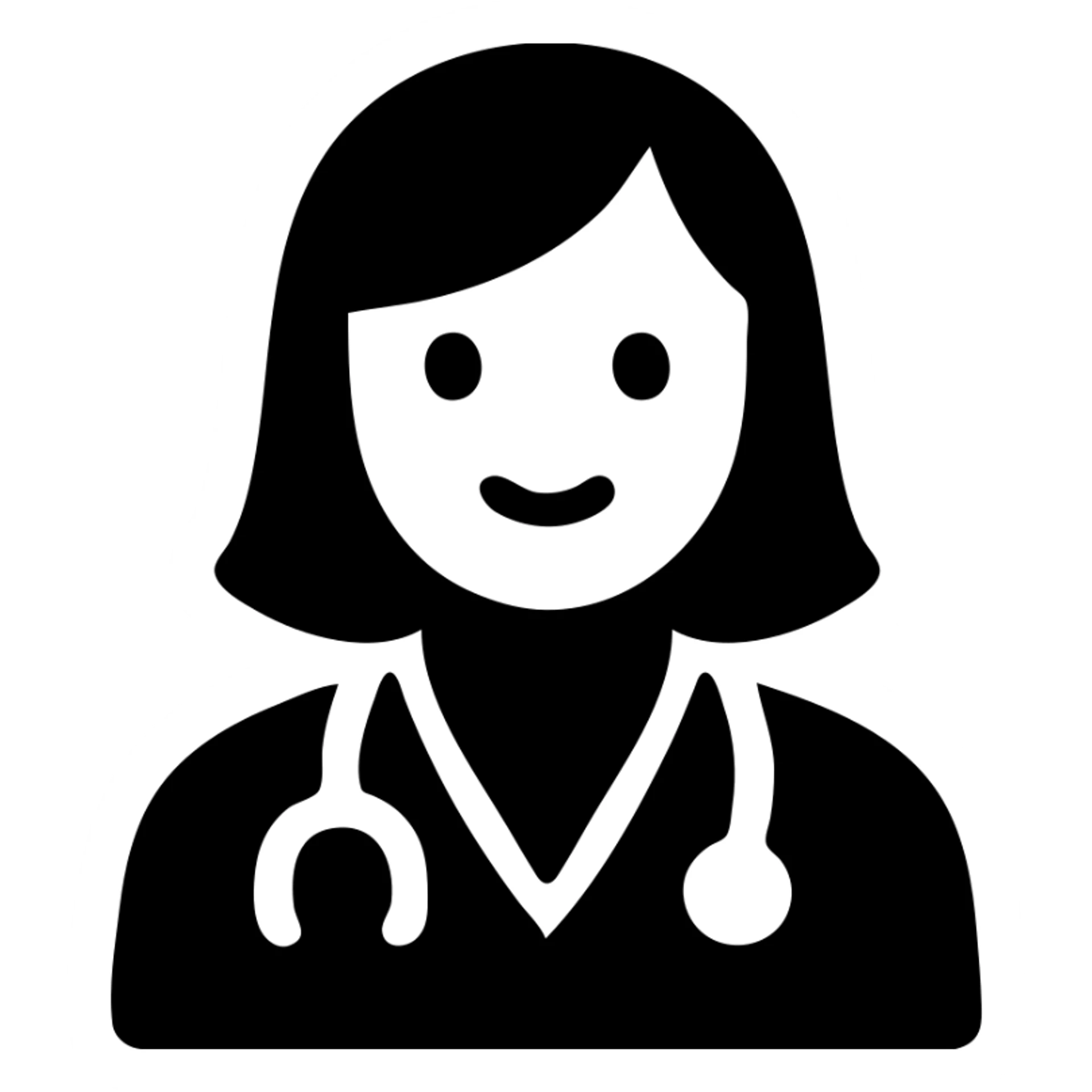 Latina doctor with light blonde hair, modern and approachable sticker