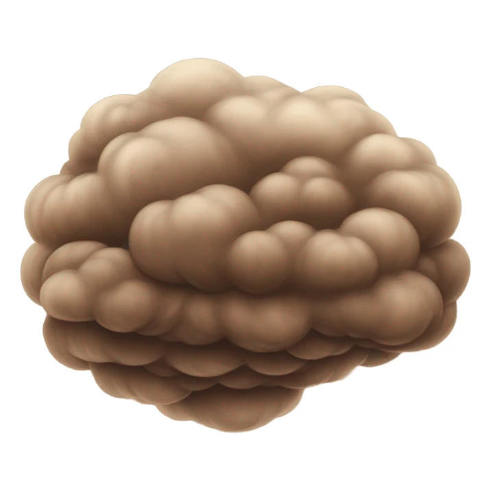 brown cloud sticker