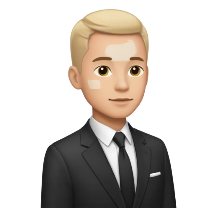 Man in suit side sticker