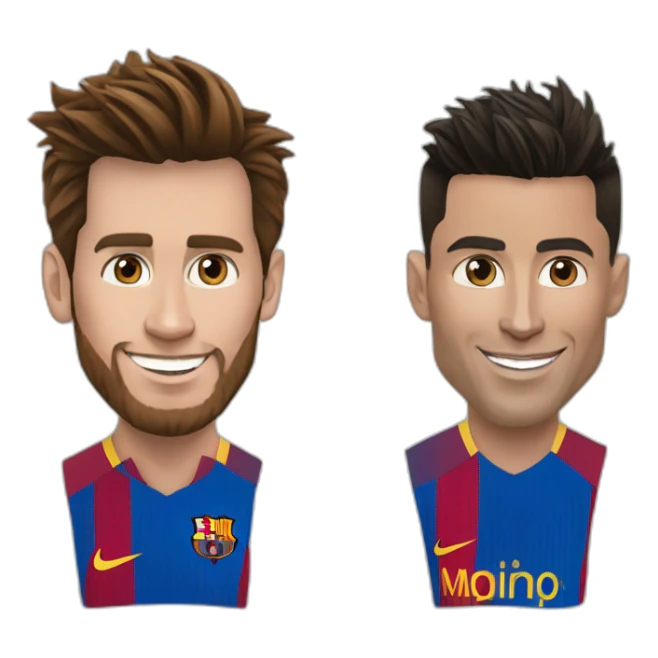 Lionnel Messi et Cristiano Ronaldo sticker
