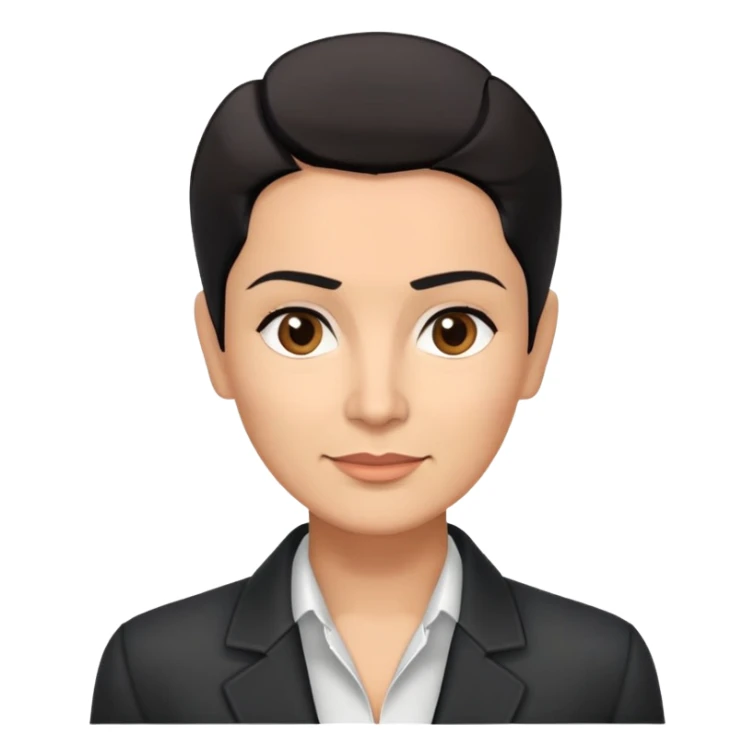 Slightly older attractive broad-shouldered Hispanic TV presenter in late 40s, light brown complexion, square face with defined jawline, short straight black hair combed back with faded sides, friendly expression, unbuttoned black jacket with white shirt sticker