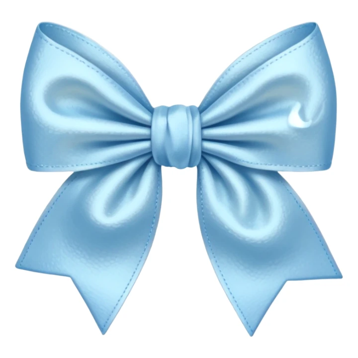 artsy bow delicate pastel blue colour sticker