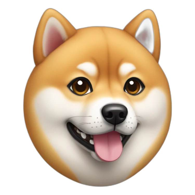 round Shiba Inu sticker
