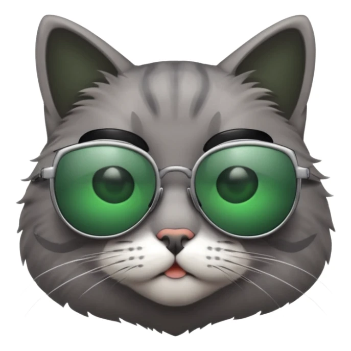 Cat with sunglasses sticker