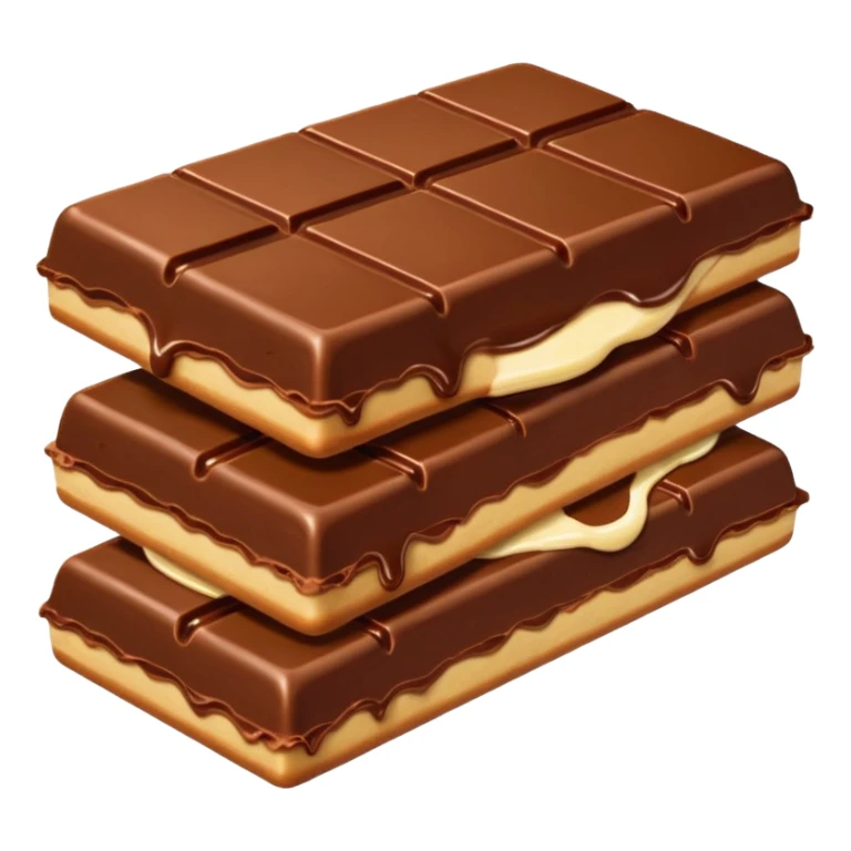 6 piece Chocolate bar being kissed by girly pancake sticker