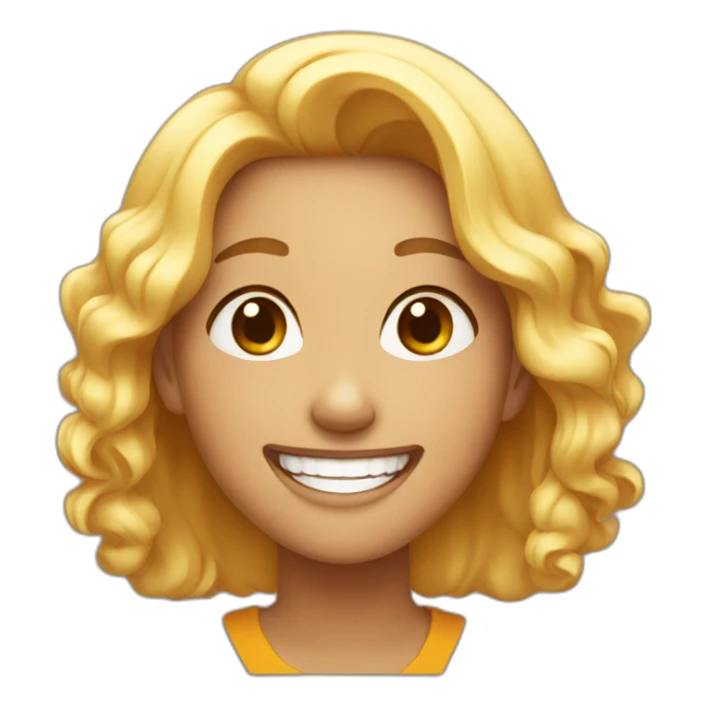 A 22 year old girl laughing sticker