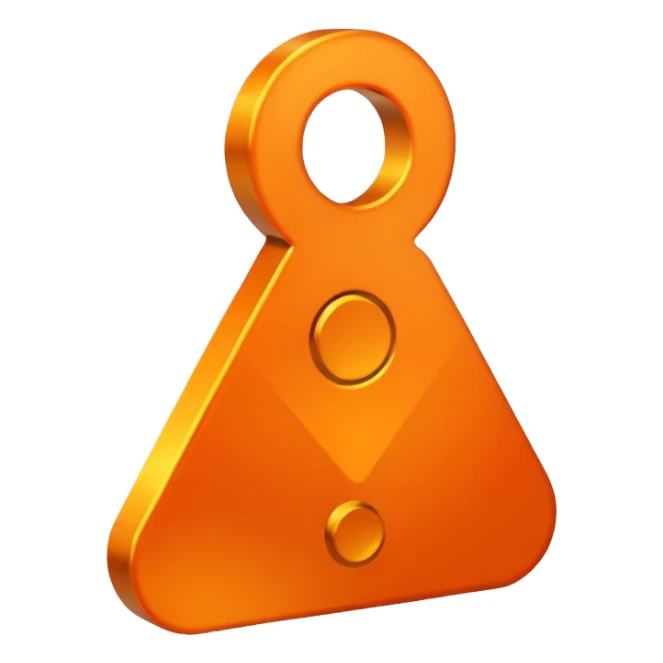 female sign symbol, vibrant orange color sticker