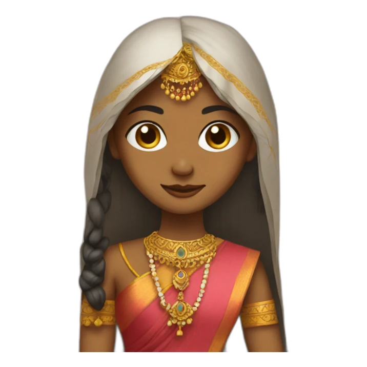 Lisa in indian dress sticker