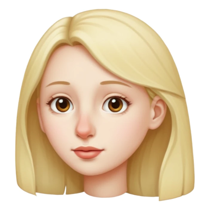 Girl with big bulgy Nose, side view sticker