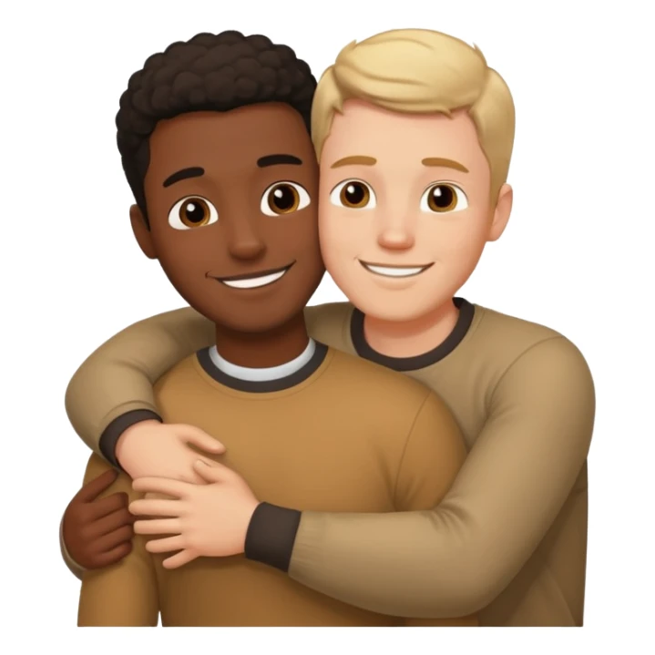 Black boyfriend white boyfriend sticker