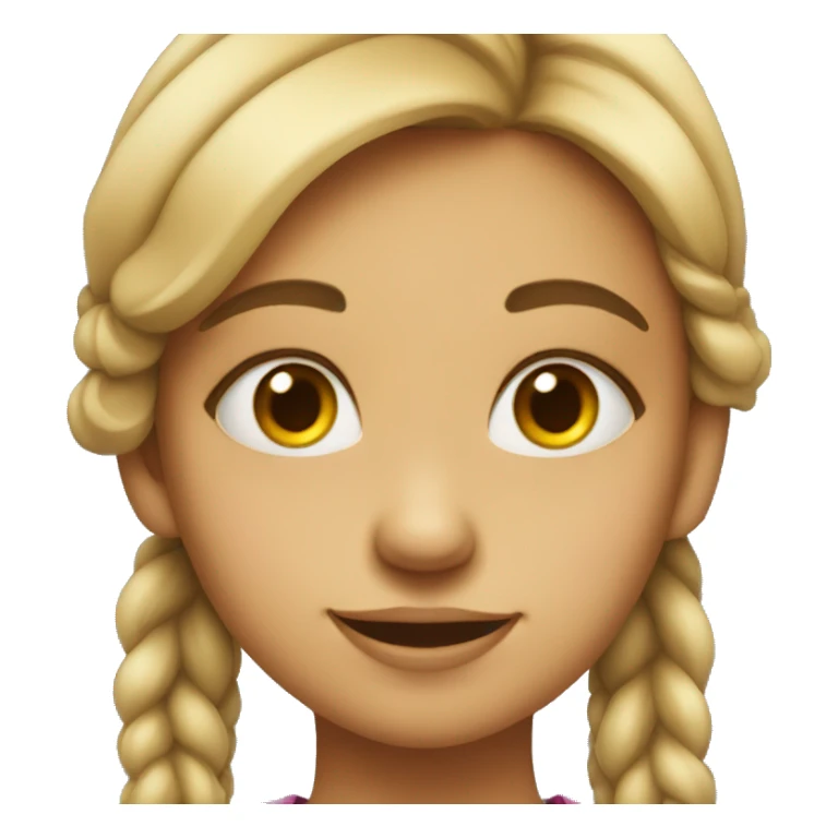 Girl smirking sticker