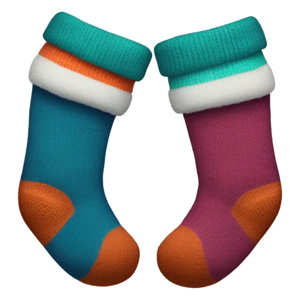 pair of socks with different colour one than the other sticker