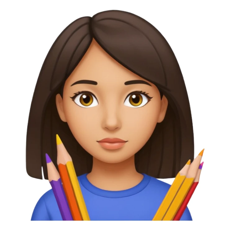 the girl draws connections between people sticker