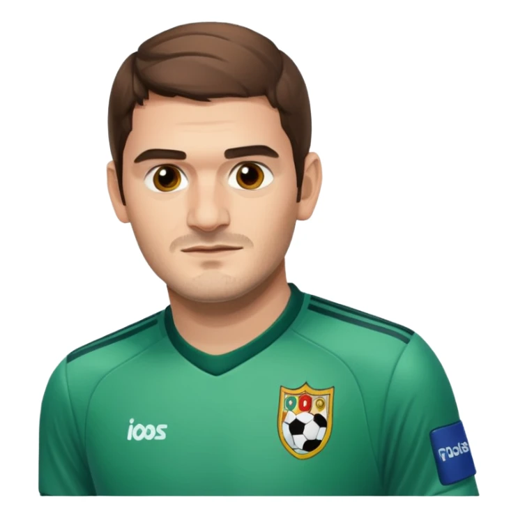 Casillas football player sticker