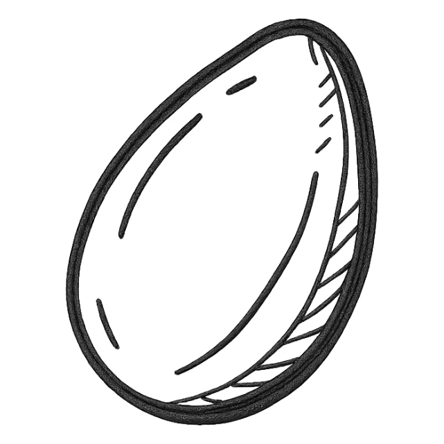 seed icon, minimal outline, modern icon style sticker