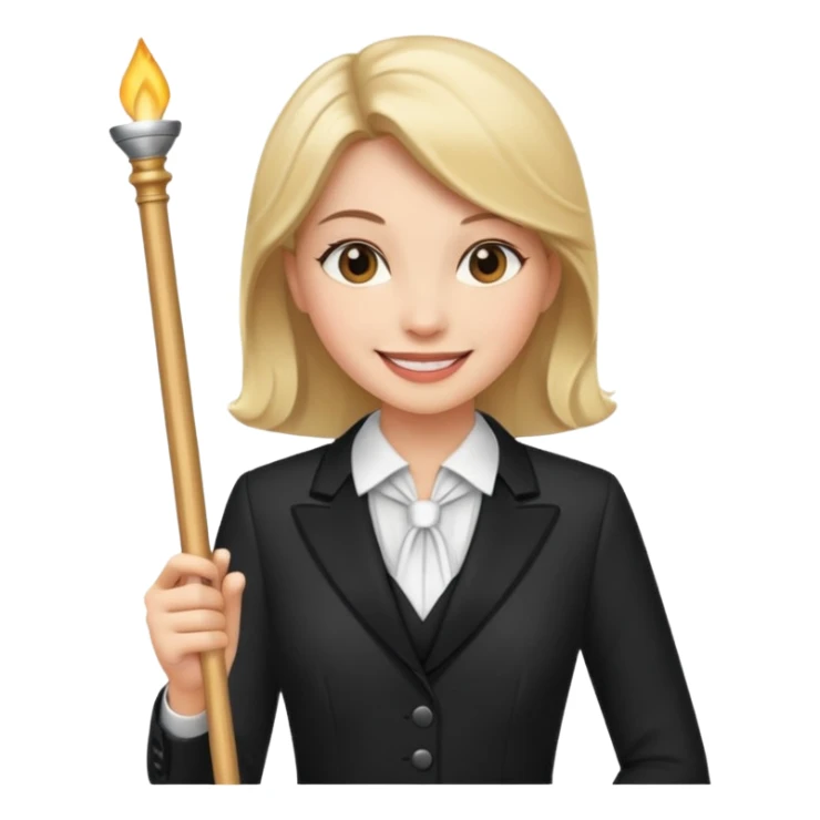 Female music conductor emoji sticker