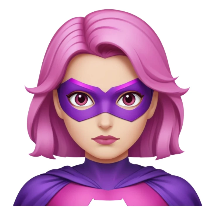 pink violet woman superhero power sticker